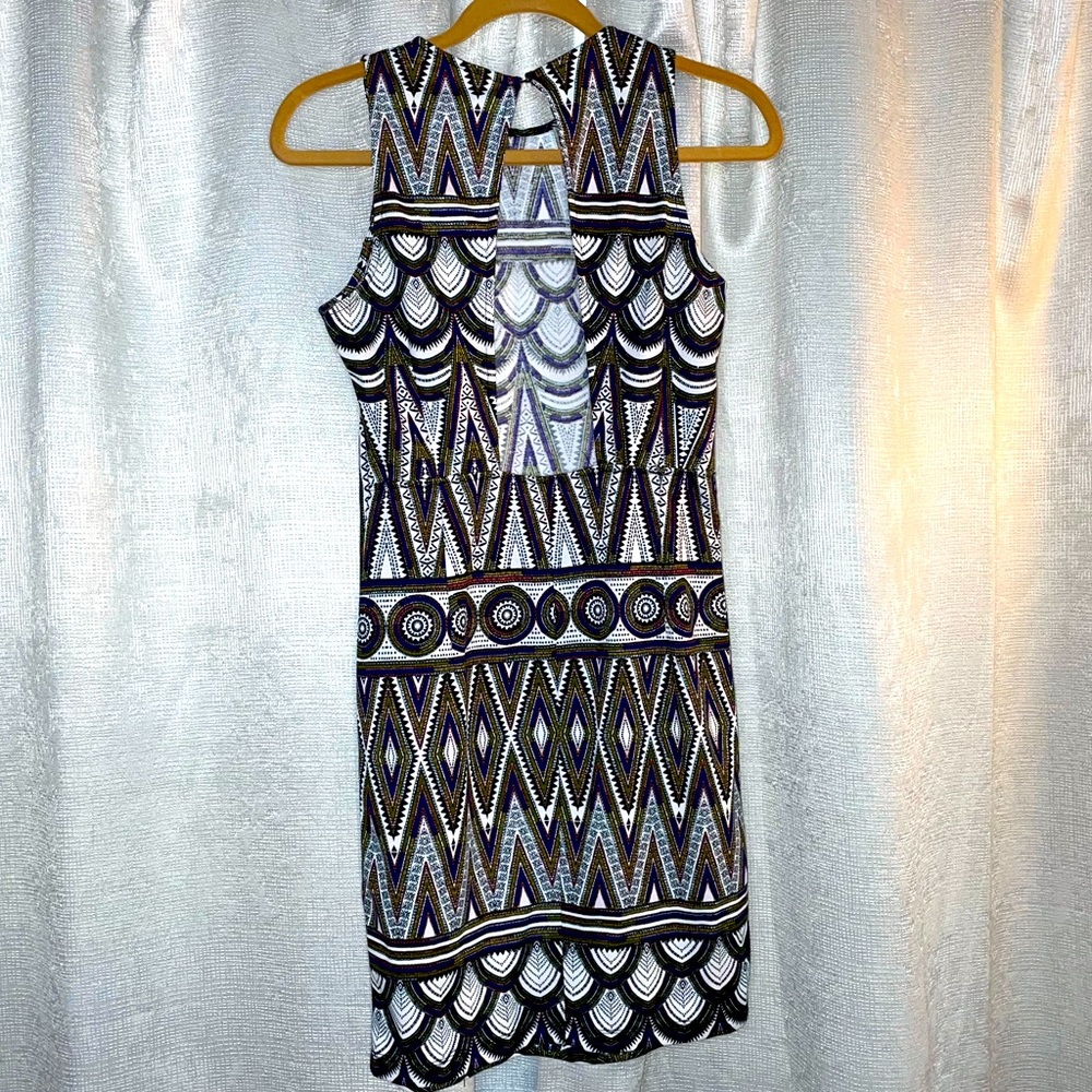 Multi-color Shift backless Dress- Size SM